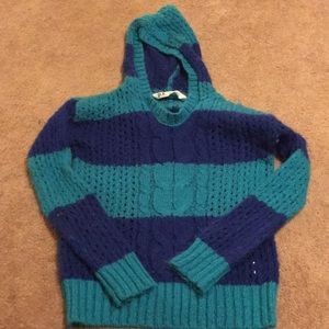 Girls Knitted Sweater with Hood